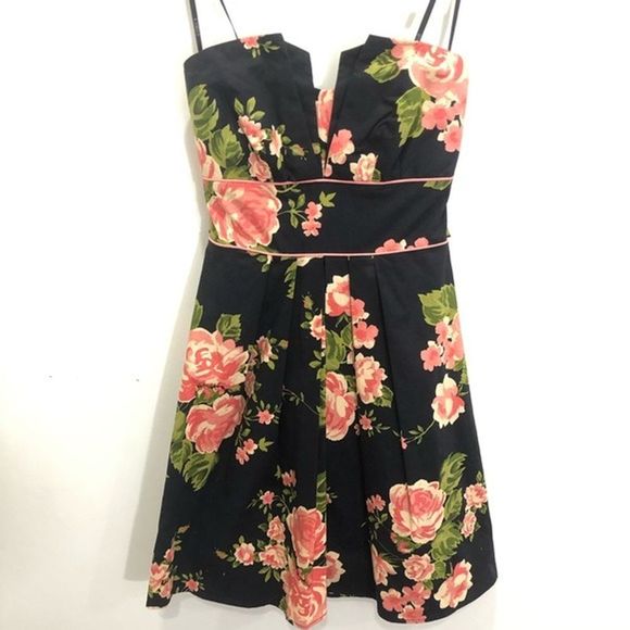 B. Darlin Strapless Floral Dress Size 7/8